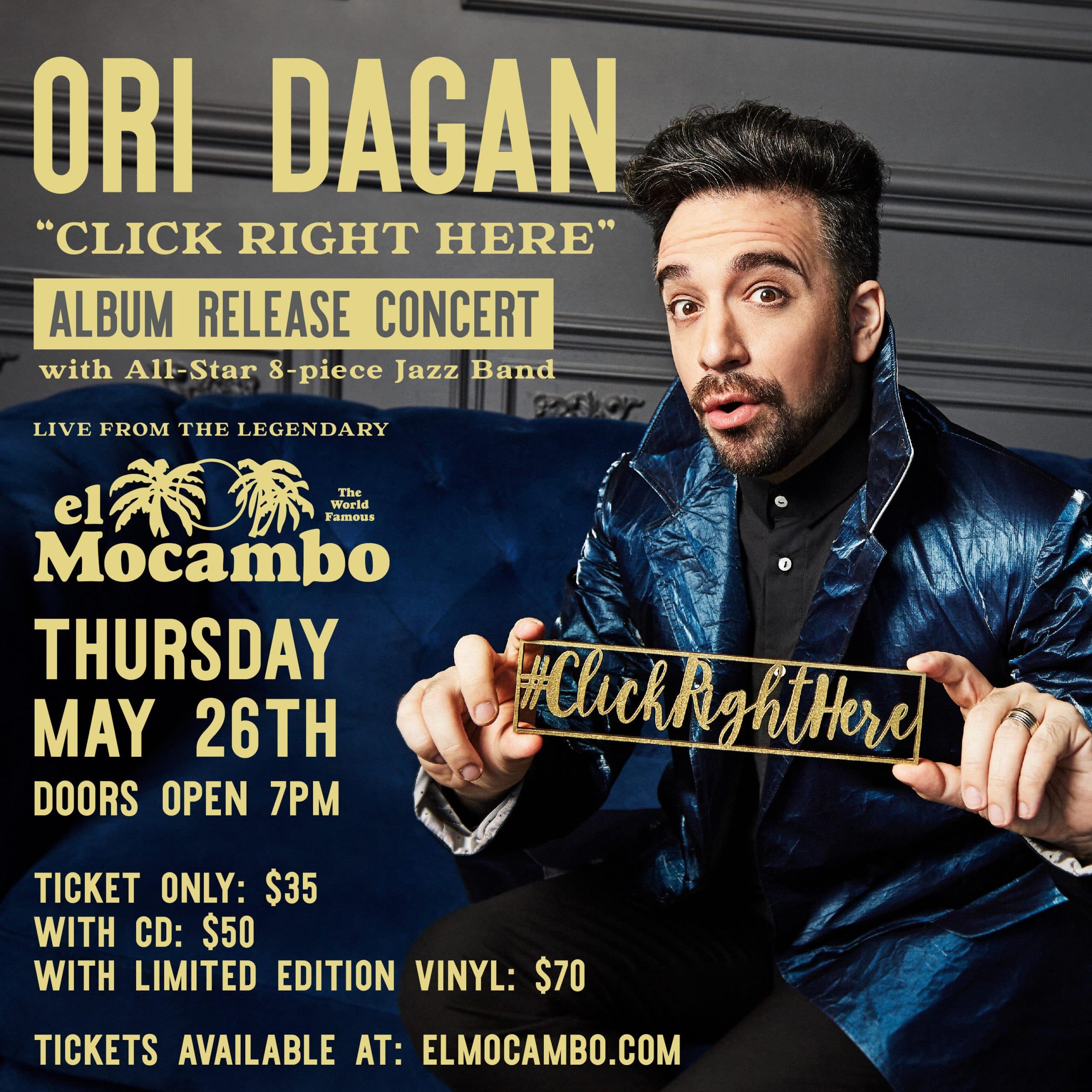 Ori Dagan ‘Click Right Here’ CD Release!